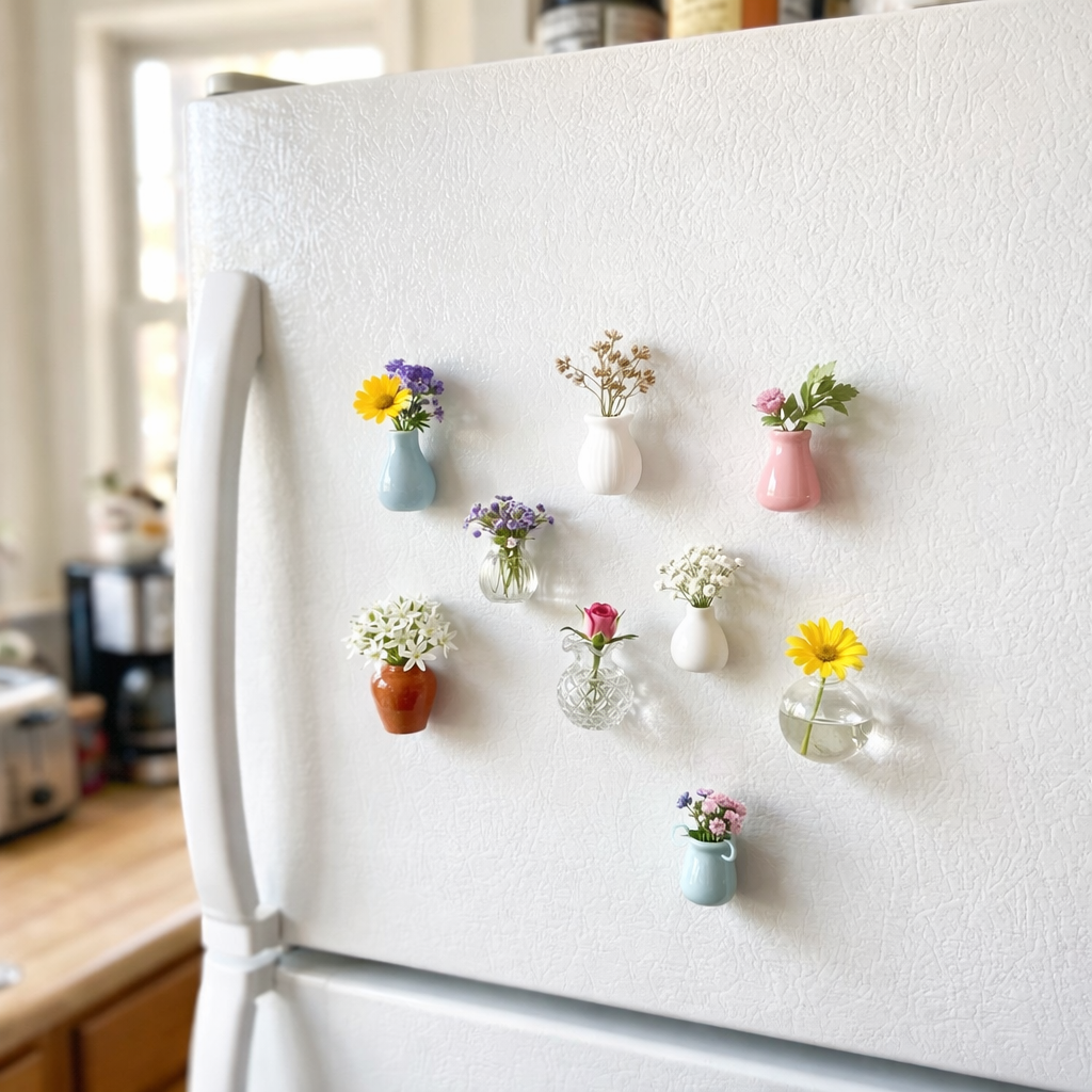MiniVas™ Magneter – Mini Blomstervas till Kylskåp