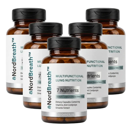 NordBreath™ Kosttillskott för lungorna | Rensa upp till 93 % av skadliga ämnen från dina lungor naturligt på 5 dagar!
