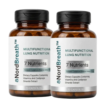 NordBreath™ Kosttillskott för lungorna | Rensa upp till 93 % av skadliga ämnen från dina lungor naturligt på 5 dagar!