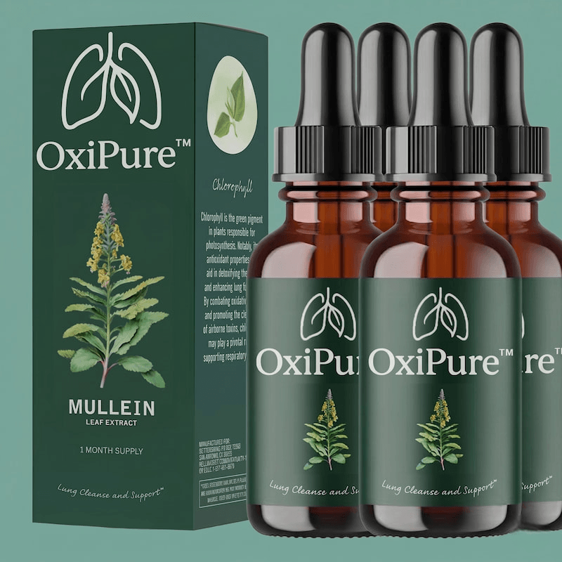 OxiPure™ lungrengörande droppar | Befria dina luftvägar till 95 % på bara 48 timmar