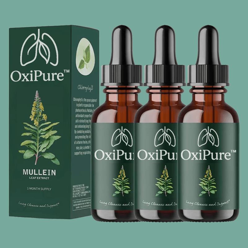 OxiPure™ lungrengörande droppar | Befria dina luftvägar till 95 % på bara 48 timmar