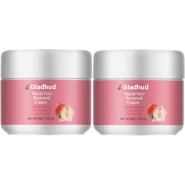 Gladhud™ Ansiktshårborttagningskräm | Säg adjö till skugga och stubb – Synligt slät hud på bara 5 minuter!