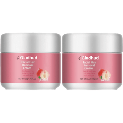 Gladhud™ Ansiktshårborttagningskräm | Säg adjö till skugga och stubb – Synligt slät hud på bara 5 minuter!