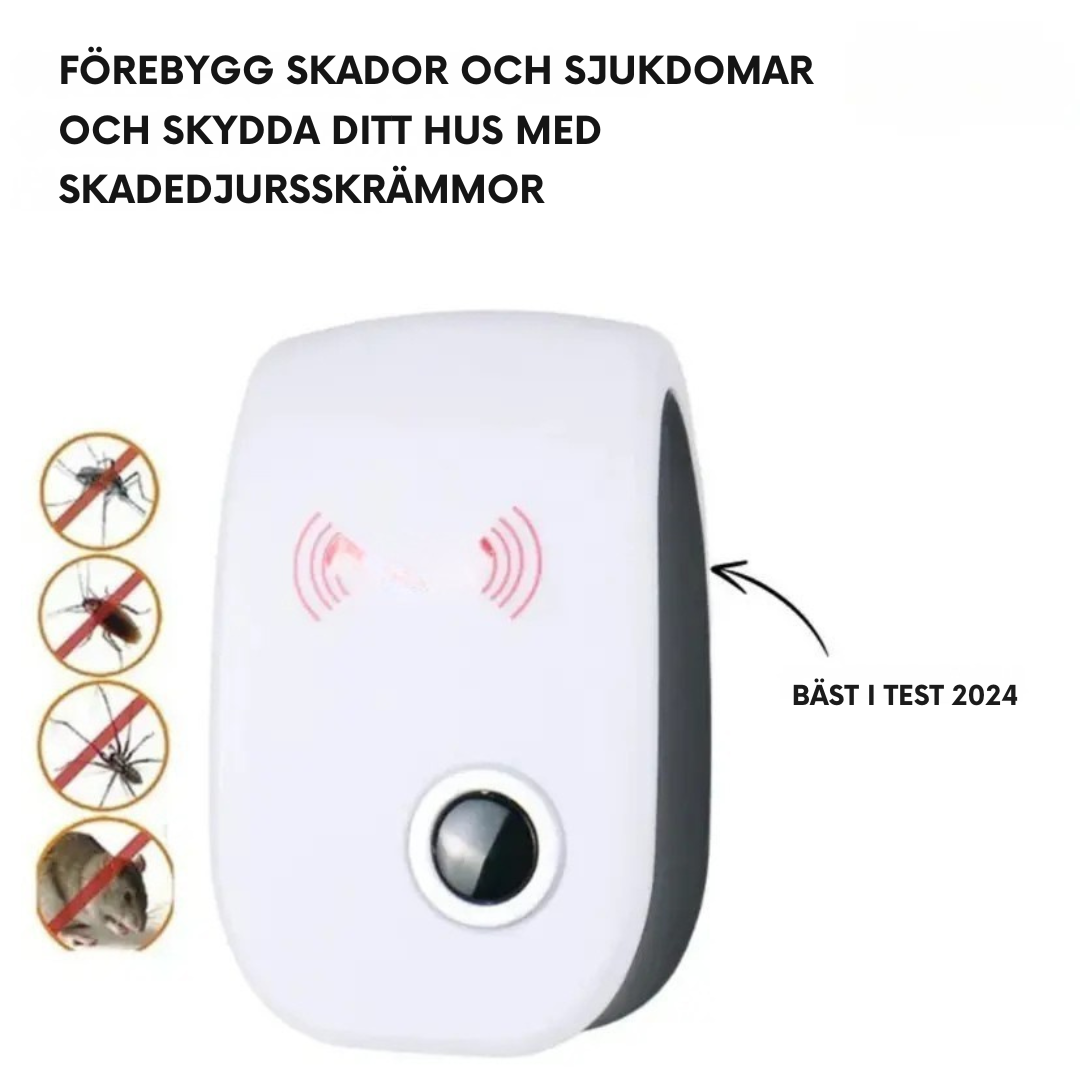 SkadeVakt™ - Elektronisk Ultraljudsskrämmare