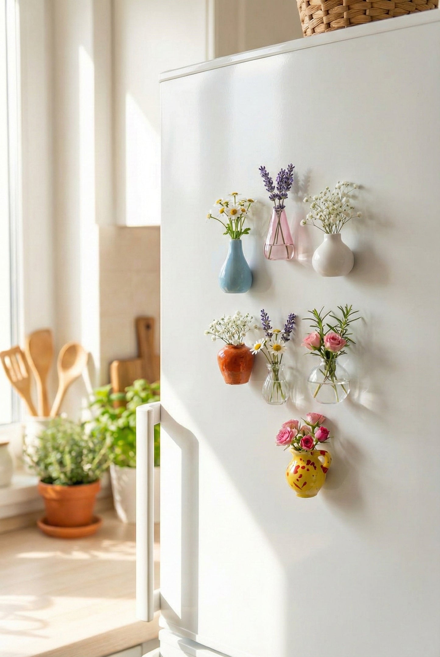 MiniVas™ Magneter – Mini Blomstervas till Kylskåp
